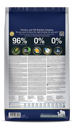 FARMINA N&D Pumpkin Dry Dog Premium Pet Food, Grain-Free, Lamb and Blueberry, Adult Medium & Maxi Breed - Image 2