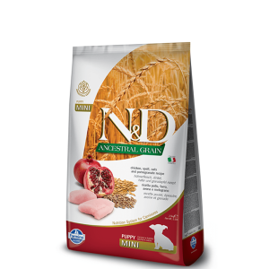 Farmina N&D Ancestral Grain Chicken & Pomegranate Mini Breed Puppy Food