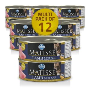 FARMINA Matisse CAT Mousse Lamb, Wet Food, Adult Cat, 12 Cans X 80 GMS Each