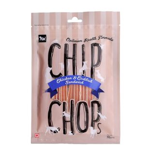 Chip Chops Chicken & Codfish Sandwich Dog Treats -250 gms