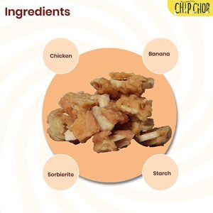 Chip Chops Dog Treat Banana Chips Twined with Chicken 70 gms - Image 3