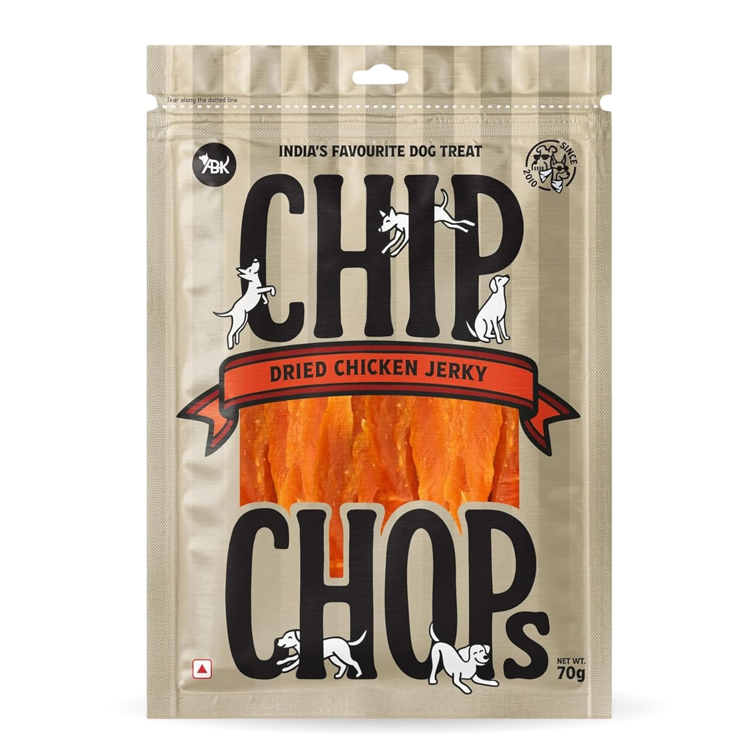 Chip Chops Optimum Health Formula Dried Chicken Jerky Treat for Dogs